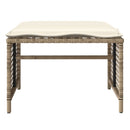 sofasæt til haven 4 dele med hynder polyrattan og glas beige