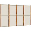 4-panels rumdeler 280 x 180 cm lysegrå