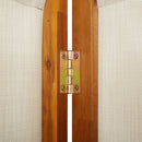 4-panels rumdeler 280 x 180 cm lysegrå