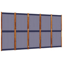 5-panels rumdeler 350 x 180 cm mørkeblå