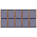 5-panels rumdeler 350 x 180 cm mørkeblå