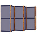 6-panels rumdeler 420 x 180 cm mørkeblå