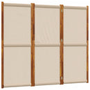 3-panels rumdeler 210 x 180 cm gråbrun