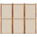 3-panels rumdeler 210 x 180 cm gråbrun