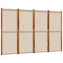 4-panels rumdeler 280 x 180 cm gråbrun