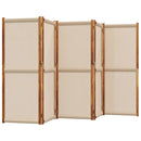 5-panels rumdeler 350 x 180 cm gråbrun
