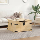 opbevaringsboks Corona 78x78x45 cm massivt fyrretræ