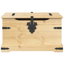 opbevaringsboks Corona 78x78x45 cm massivt fyrretræ