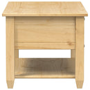 sofabord med skuffer Corona 85x50x45 cm massivt fyrretræ