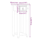 plantestativ Corona 30x30x73 cm massivt fyrretræ