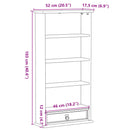 reol Corona 52x17,5x103 cm massivt fyrretræ