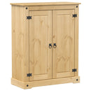 skoskab Corona 86x38,5x108 cm massivt fyrretræ