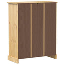 skoskab Corona 86x38,5x108 cm massivt fyrretræ