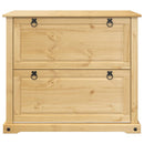 skoskab Corona 99x32x85 cm massivt fyrretræ