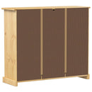 skoskab Corona 99x32x85 cm massivt fyrretræ