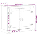 underskab til vask Corona 73x33x60 cm massivt fyrretræ
