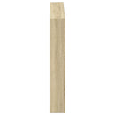sengegavl med opbevaring og LED-lys 100x17x102 cm sonoma-eg
