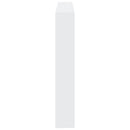 sengegavl med opbevaring og LED-lys 140x17x102 cm hvid