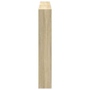 sengegavl med opbevaring og LED-lys 160x17x102 cm sonoma-eg