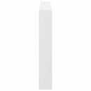 sengegavl med opbevaring og LED-lys 180x17x102 cm hvid