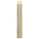 sengegavl med opbevaring og LED-lys 180x17x102 cm sonoma-eg