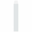 sengegavl med opbevaring og LED-lys 200x17x102 cm hvid