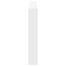 sengegavl med opbevaring og LED-lys 220x17x102 cm hvid