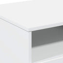 sofabord med LED-lys 90x49x40 cm hvid