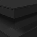 sofabord med LED-lys 90x50x40 cm sort