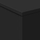 sofabord med LED-lys 50x50x40 cm sort