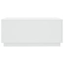 sofabord med LED-lys 90x50x40 cm hvid