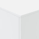 sofabord med LED-lys 90x50x40 cm hvid