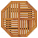 foldbart havebord Ø70x75 cm massivt akacietræ