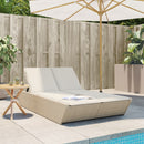 solseng med hynder polyrattan beige