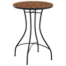 bistrobord med mosaikdesign Ø50x70 cm keramisk terrakottafarvet