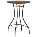 bistrobord med mosaikdesign Ø50x70 cm keramisk terrakottafarvet
