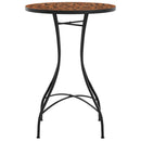 bistrobord med mosaikdesign Ø50x70 cm keramisk terrakottafarvet