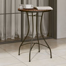 bistrobord med mosaikdesign Ø50x70 cm keramisk terrakottafarvet
