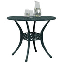 havebord Ø90x75 cm støbt aluminium grøn