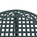 havebord Ø90x75 cm støbt aluminium grøn