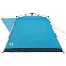 4-personers campingtelt quick-release blå