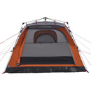 4-personers campingtelt quick-release grå og orange