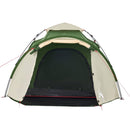3-personers campingtelt kuppel quick-release grøn