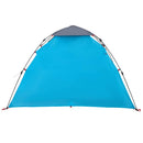3-personers campingtelt kuppel quick-release blå