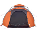 3-personers campingtelt kuppel quick-release grå og orange