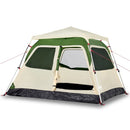 4-personers campingtelt quick-release grøn