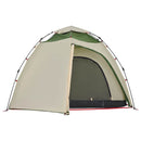 4-personers campingtelt quick-release grøn