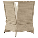 hjørnemodul til havesofa med hynder polyrattan beige