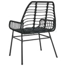 havestole 2 stk. polyrattan sort