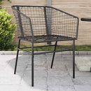 havestole 2 stk. polyrattan sort